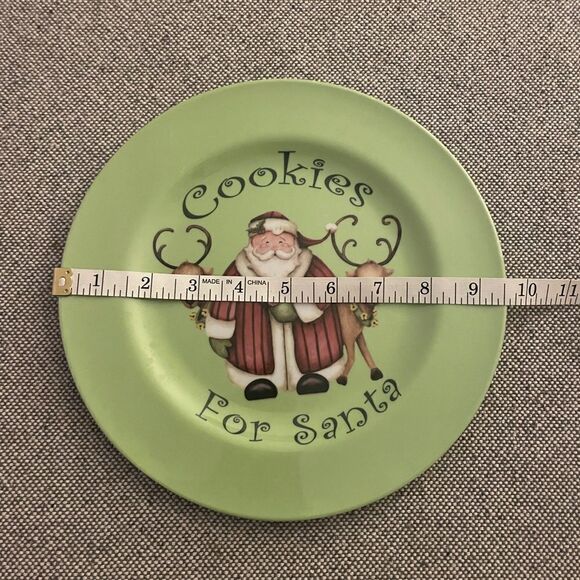 Cookies For Santa Plastic Plate By Melamine - Picture 4 of 4